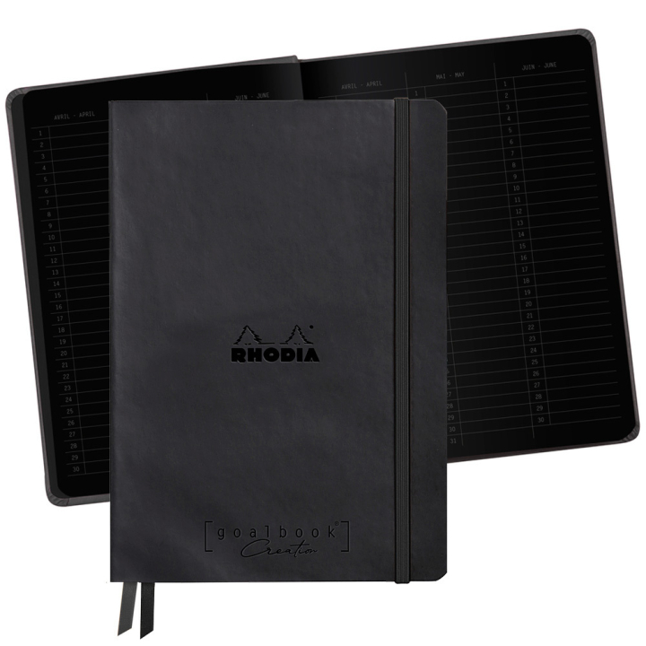 GoalBook Creation A5 Black (Black paper) in the group Paper & Pads / Note & Memo / Notebooks & Journals at Pen Store (129308)