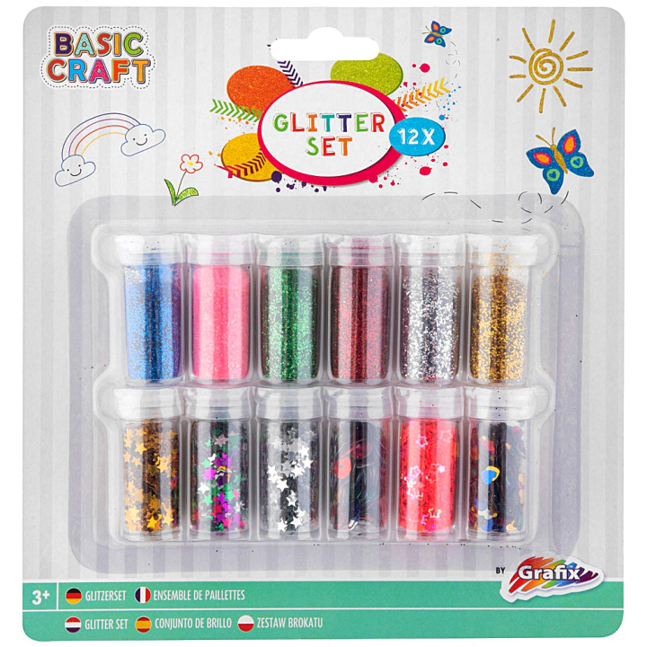 Glitter 12-set in the group Hobby & Creativity / Create / Crafts & DIY at Pen Store (129320)