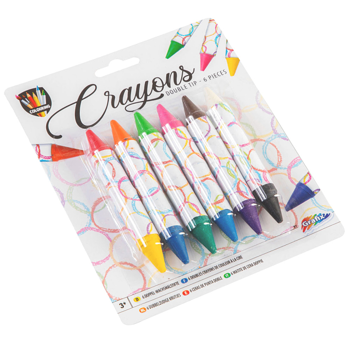 Double Tip Crayons 6-set in the group Kids / Kids' Pens / Crayons for Kids at Pen Store (129332)