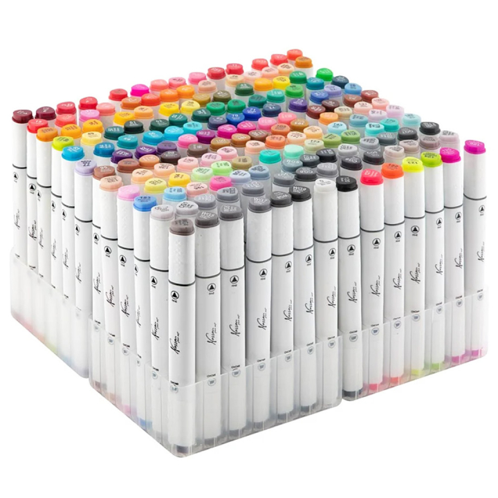 Dual-tip Marker 168-set + Storage in the group Pens / Artist Pens / Illustration Markers at Pen Store (129348)