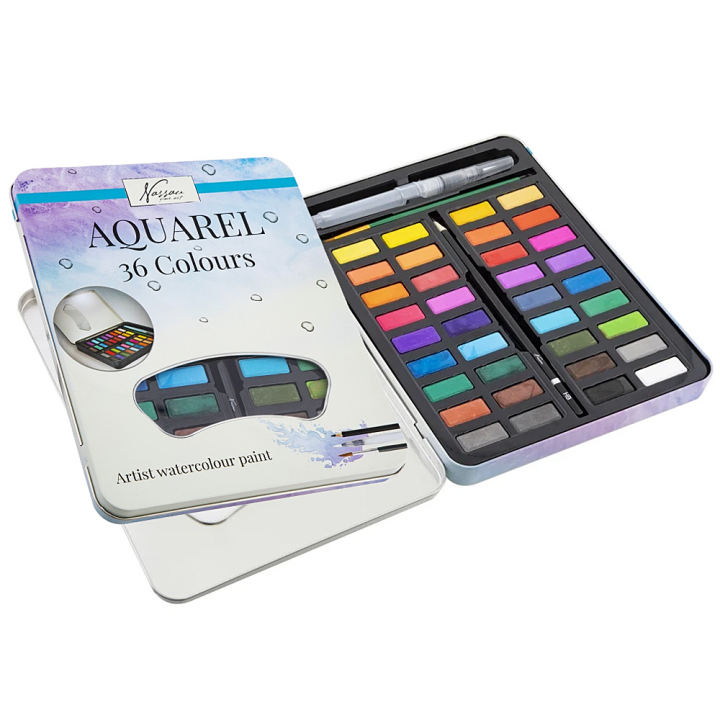 Aquarel pans 36-set in the group Art Supplies / Colors / Watercolor Paint at Pen Store (129360)