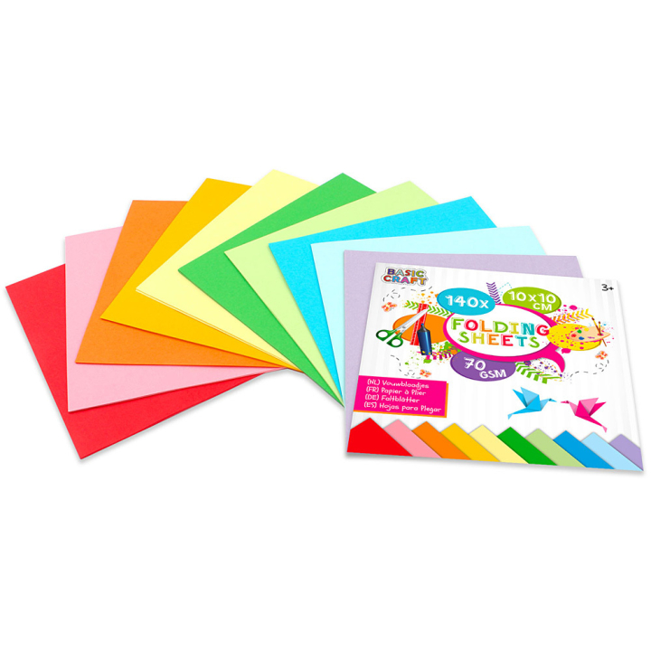Folding sheets 10cm 140-pack in the group Kids / Fun and learning / Paper & Drawing Pad for Kids at Pen Store (129383)