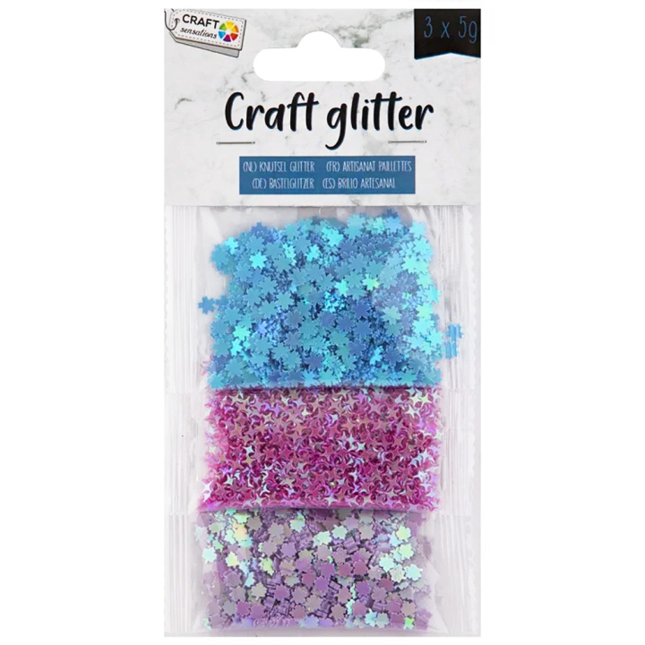 Glitter Confetti 3 x 5g in the group Hobby & Creativity / Create / Crafts & DIY at Pen Store (129402)
