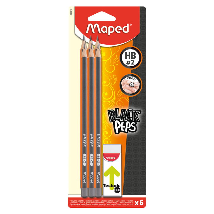 Pencils HB Pack of 6 in the group Kids / Kids' Pens / Kid's Writing at Pen Store (129635)