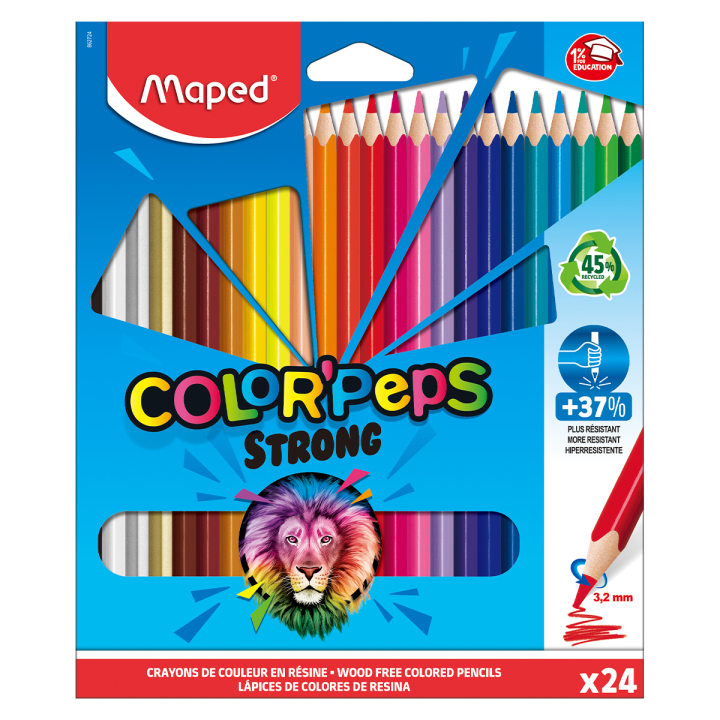 Coloring Pencils Color Peps Strong Pack of 24 in the group Kids / Kids' Pens / Coloring Pencils for Kids at Pen Store (129639)