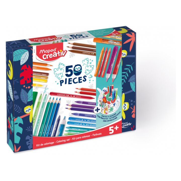 Coloring set - 50 pieces in the group Kids / Kids' Pens / Felt Tip Pens for Kids at Pen Store (129640)