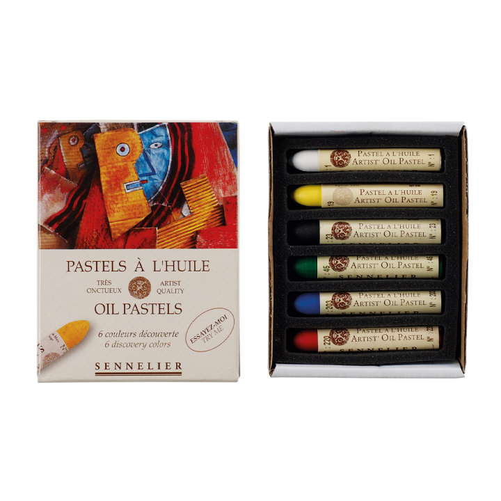Oil Pastels 5ml Start Set 6 pcs in the group Art Supplies / Crayons & Graphite / Pastel Crayons at Pen Store (129813)