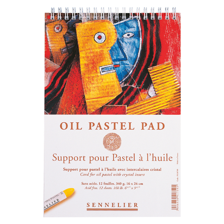 Oil Pastel Pad 340g 16x24cm 12 sheets in the group Paper & Pads / Artist Pads & Paper / Pastel Pads at Pen Store (129825)