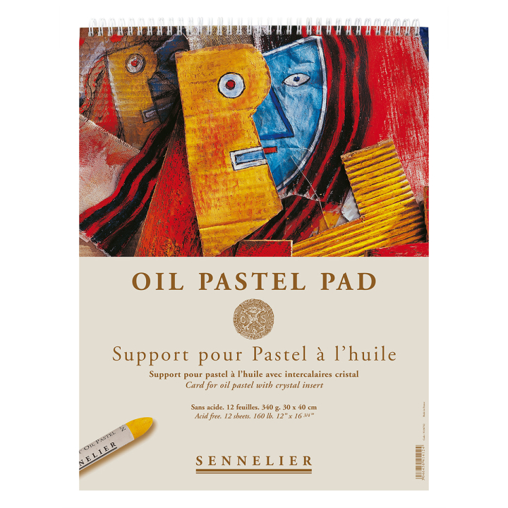 Oil Pastel Pad 340g 30x40cm 12 sheets in the group Paper & Pads / Artist Pads & Paper / Pastel Pads at Pen Store (129827)