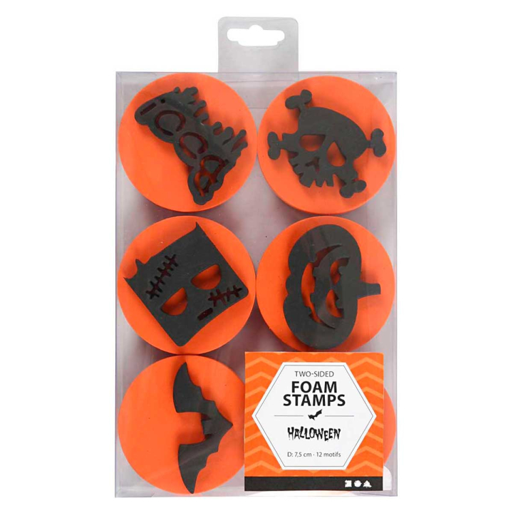 Foam Stamps Halloween 12 motifs in the group Hobby & Creativity / Holidays and seasons / Halloween at Pen Store (130000)