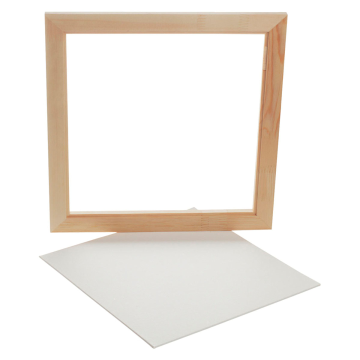 Canvas board with wooden frame 35 x 35 cm in the group Art Supplies / Studio / Canvas Panels at Pen Store (130130)