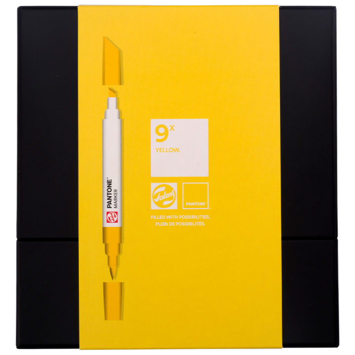 Marker Set of 9 Yellow in the group Pens / Artist Pens / Illustration Markers at Pen Store (130483)