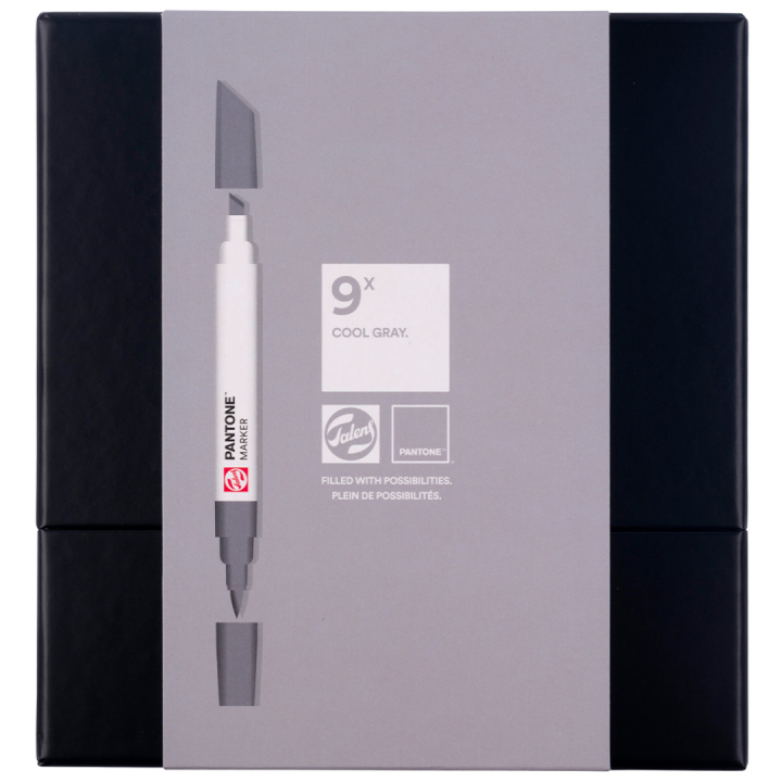 Marker Set of 9 Cool Gray in the group Pens / Artist Pens / Illustration Markers at Pen Store (130490)