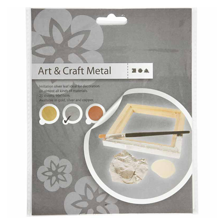 Imitation Metal Leaf Silver in the group Hobby & Creativity / Create / Gilding at Pen Store (130590)