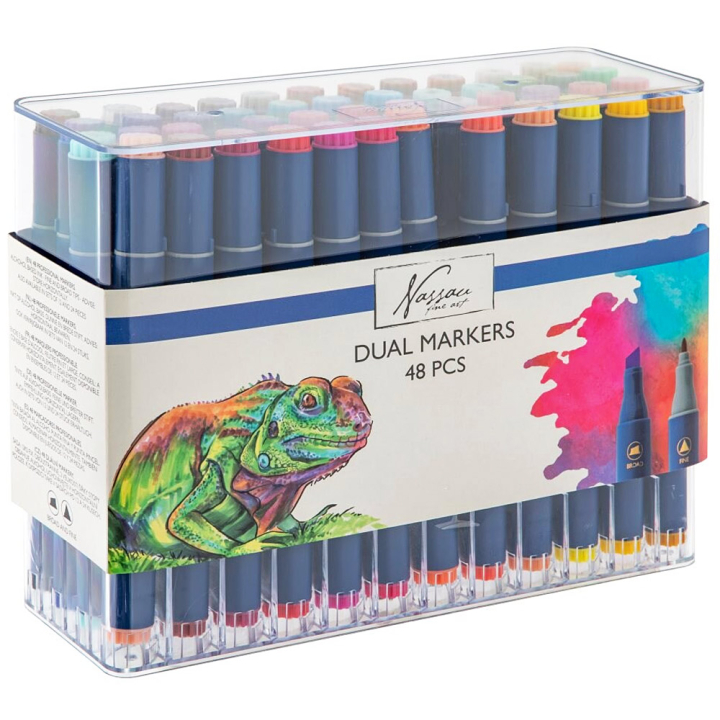 Dual Markers 48-set in the group Pens / Artist Pens / Illustration Markers at Pen Store (130720)