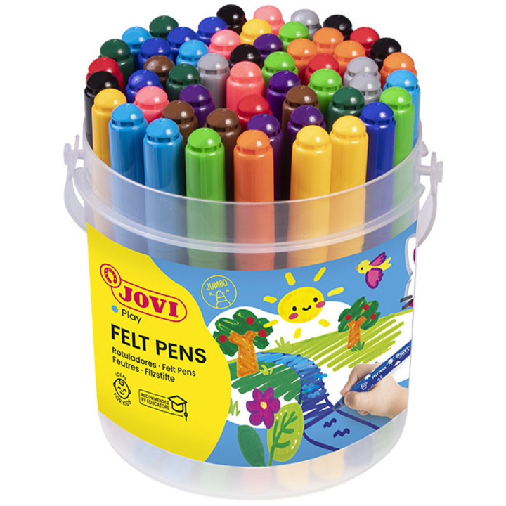 Felt-tip pens Jumbo Set of 48 in the group Kids / Kids' Pens / Felt Tip Pens for Kids at Pen Store (131124)
