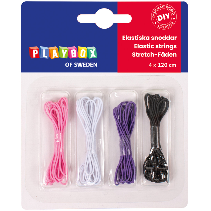 Elastic Cord 4 pcs in the group Kids / Fun and learning / Jewelry making for children at Pen Store (131280)
