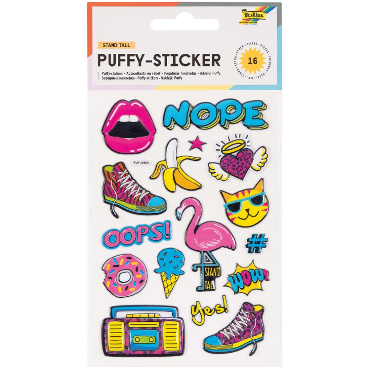 Soft 3D Stickers Yeah 1 Sheets in the group Kids / Fun and learning / Stickers at Pen Store (131566)