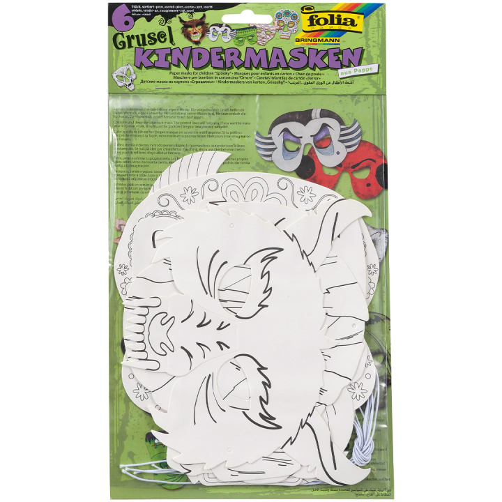 Children's Masks Creppy 6-pack in the group Kids / Fun and learning / Birthday Parties at Pen Store (131575)