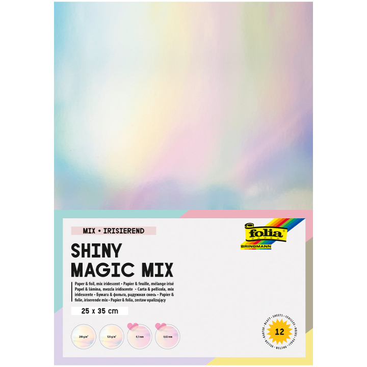 Shiny Magic Mix 12 Sheets  in the group Kids / Fun and learning / Paper & Drawing Pad for Kids at Pen Store (131614)