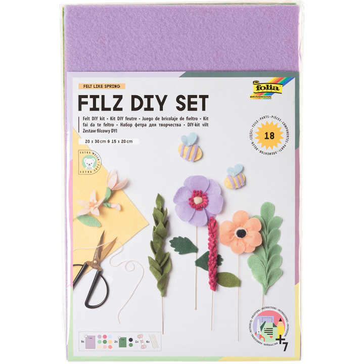 Felt Kit Spring 18 Sheets in the group Kids / Fun and learning / Craft boxes at Pen Store (131636)