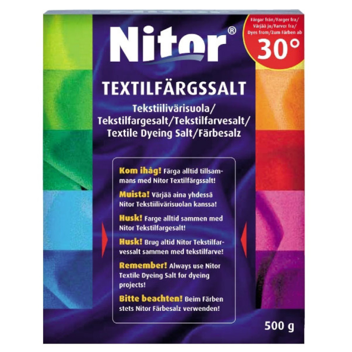 Textile Dyeing Salt 500 g in the group Hobby & Creativity / Paint / Fabric Markers and Dye at Pen Store (131817)