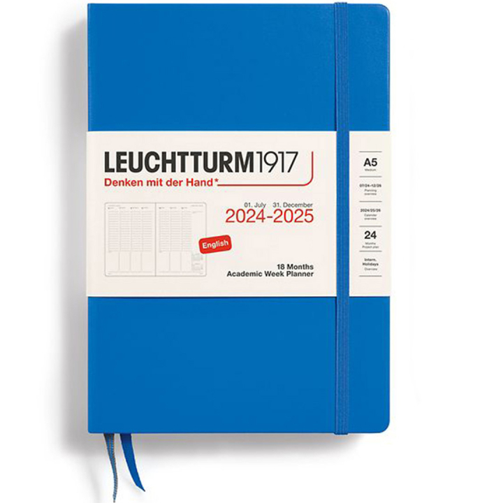 Calendar 18M Academic Week Planner Hard Cover A5 Sky in the group Paper & Pads / Planners / 18-Month Planners at Pen Store (132586)