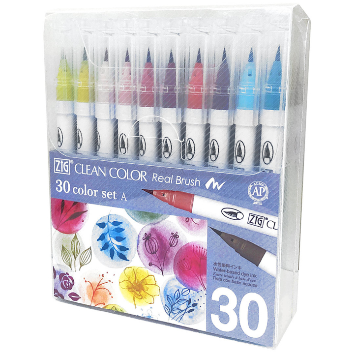 Clean Color Real Brush Set A 30 pcs in the group Pens / Artist Pens / Brush Pens at Pen Store (132604)