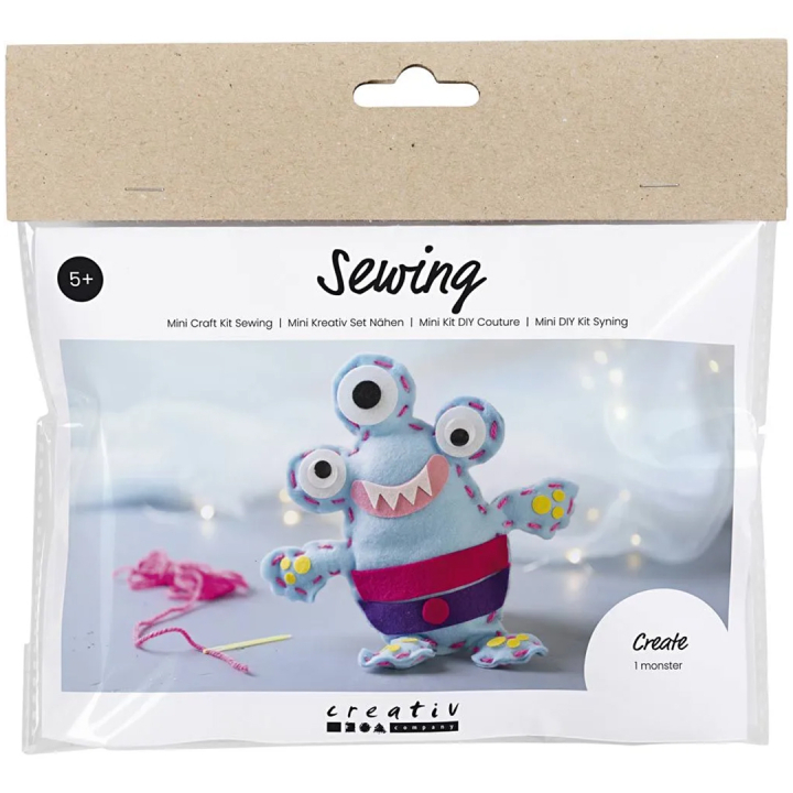 Mini DIY kit Felt monster (5 years+) in the group Hobby & Creativity / Holidays and seasons / Halloween at Pen Store (132629)