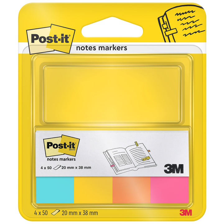 Post-it Index Tabs 20x38 4 colours in the group Paper & Pads / Note & Memo / Post-it and notepads at Pen Store (132698)