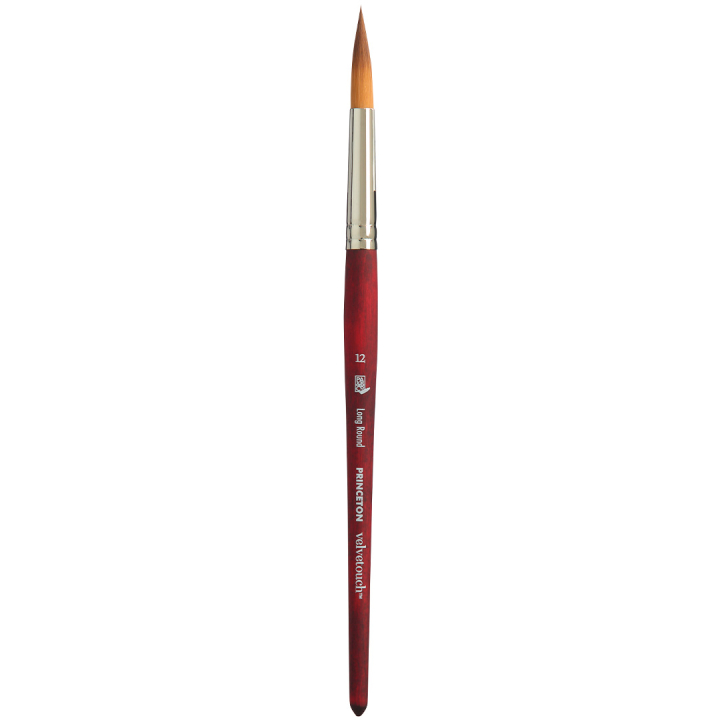 Velvetouch Synthetic Brush short handle Long Rund St 12 in the group Art Supplies / Brushes / Acrylic Brushes at Pen Store (132847)