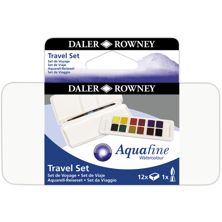 Watercolour Travel set 12  ½ -Half pans  in the group Art Supplies / Artist colours / Watercolor Paint at Pen Store (132936)