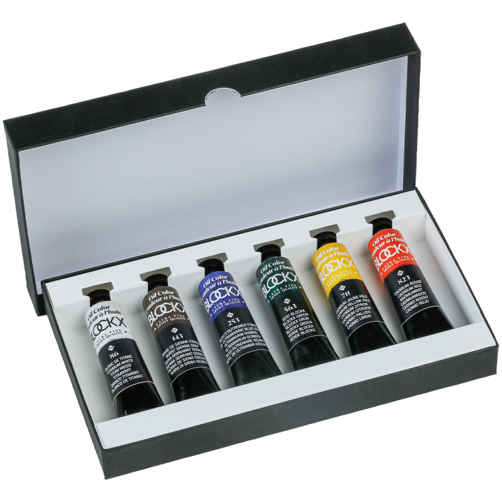 Oil Color Assortment 6x20 ml Introduction Set in the group Art Supplies / Artist colours / Oil Paint at Pen Store (133746)