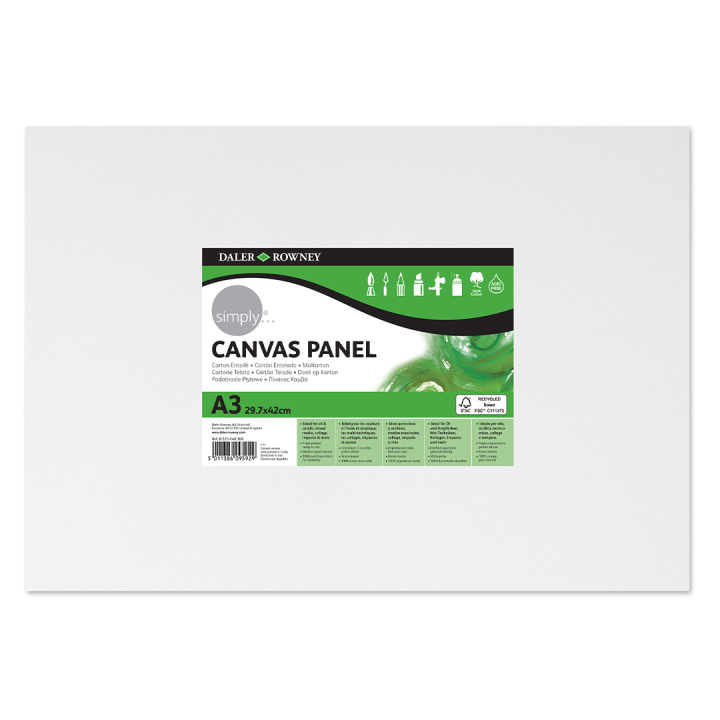 Canvas board Cotton A3 in the group Art Supplies / Studio / Canvas Panels at Pen Store (133827)