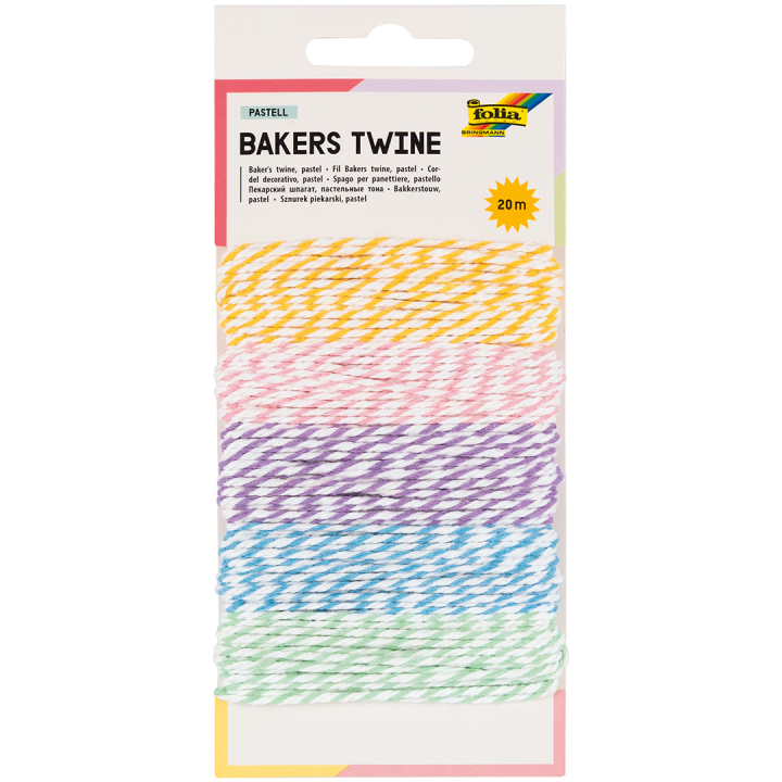 Paper Twine Pastel 20 m in the group Hobby & Creativity / Create / Crafts & DIY at Pen Store (133930)