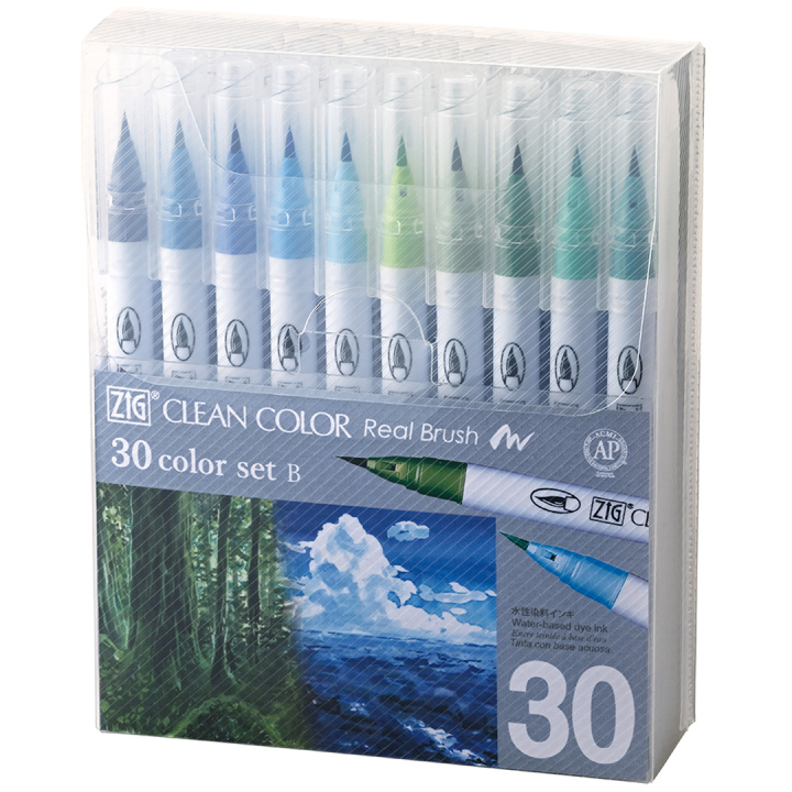 Clean Color Real Brush Set 30 pcs B in the group Pens / Artist Pens / Brush Pens at Pen Store (134100)