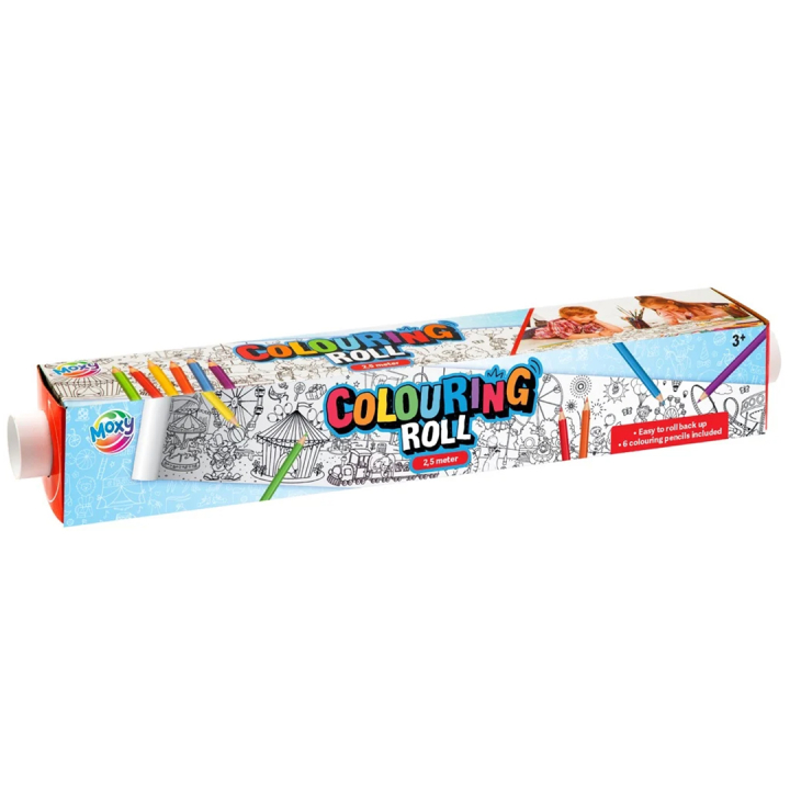 Colouring roll + pens Funfair 2,5 m in the group Kids / Fun and learning / Activity & Coloring Books at Pen Store (134421)