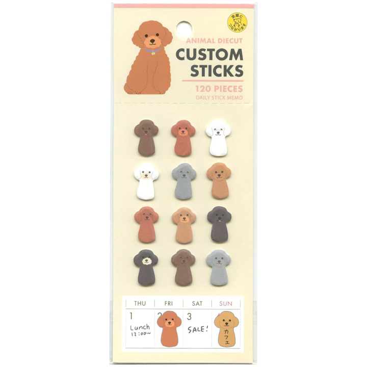 Stickers Toy Poodle Pack of 120 in the group Hobby & Creativity / Create / Stickers at Pen Store (134512)