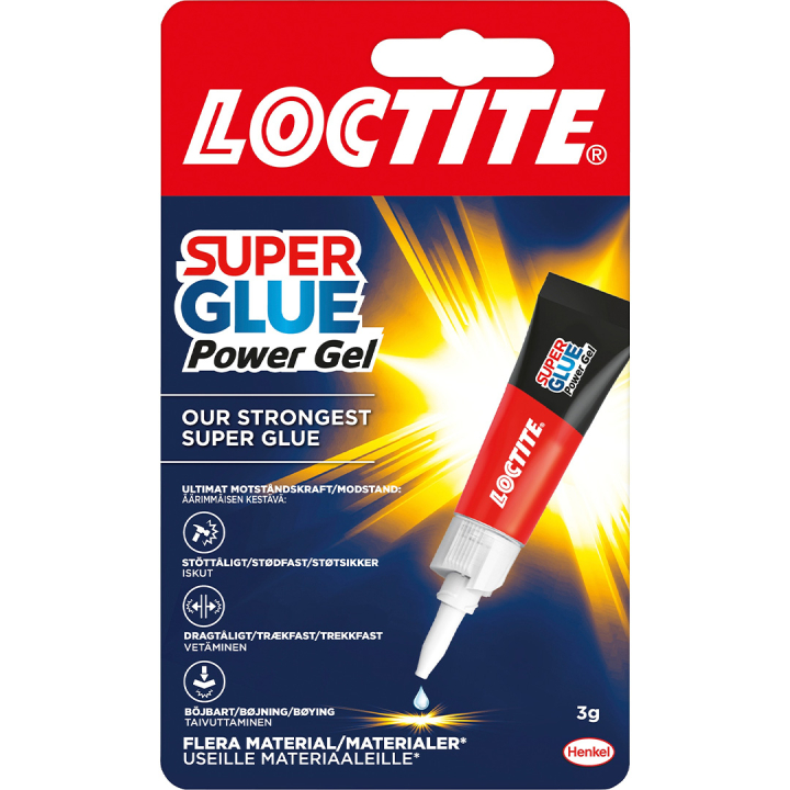 Super Glue Power Gel 3g in the group Hobby & Creativity / Hobby Accessories / Glue / Hobby glue at Pen Store (134621)