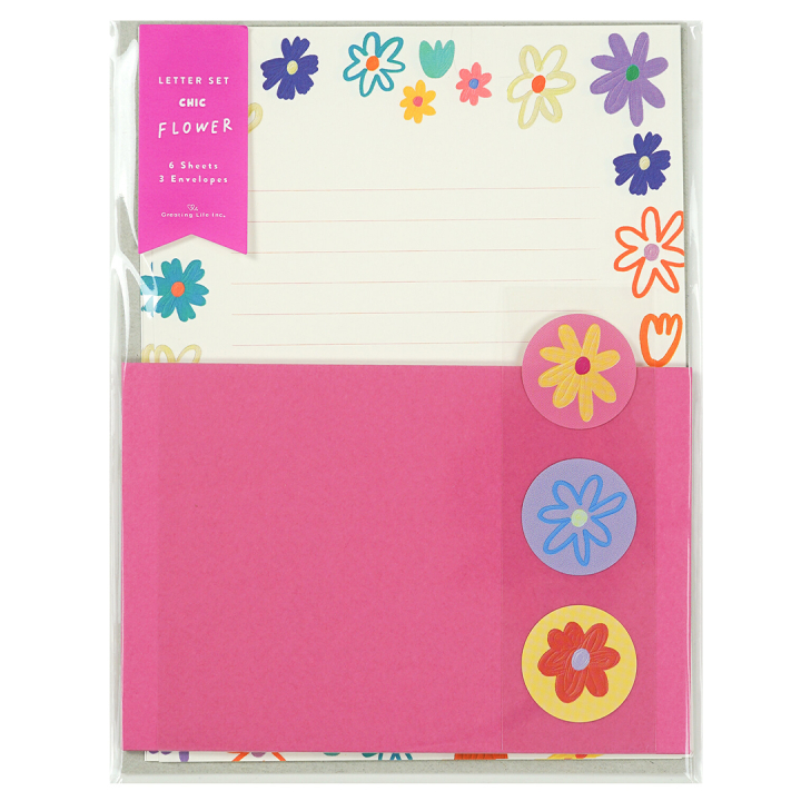 Stationery paper Flowers in the group Hobby & Creativity / Holidays and seasons / Cards and envelopes at Pen Store (134641)