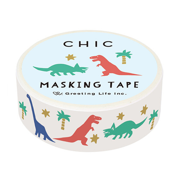 Washi-tape Dinosaur in the group Hobby & Creativity / Hobby Accessories / Washi Tape at Pen Store (134814)