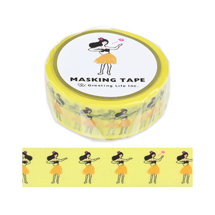 Washi-tape Hula Girl in the group Hobby & Creativity / Hobby Accessories / Washi Tape at Pen Store (134815)