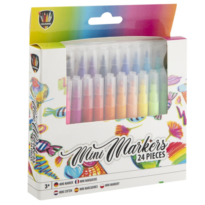 Felt-tip pens Mini 24-set in the group Kids / Kids' Pens / Felt Tip Pens for Kids at Pen Store (134868)