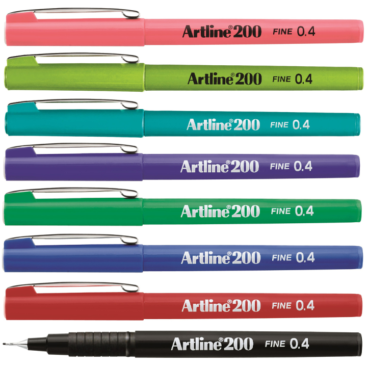 Fineliner 200 0.4 mm Pack of 8 in the group Pens / Writing / Fineliners at Pen Store (134991)