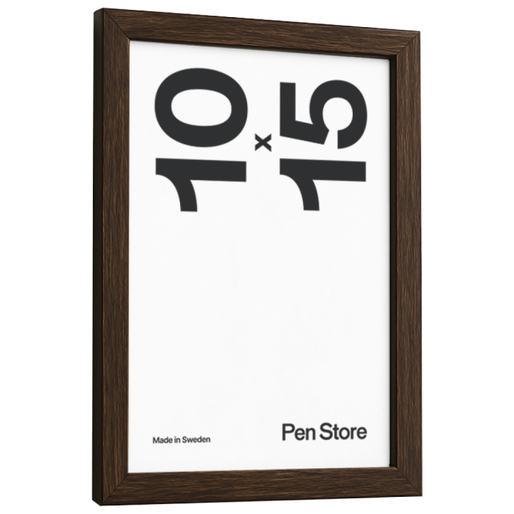 Wooden Frame Walnut Finish 10x15 cm in the group Hobby & Creativity / Organize / Frames / Walnut-coloured frames at Pen Store (135065)