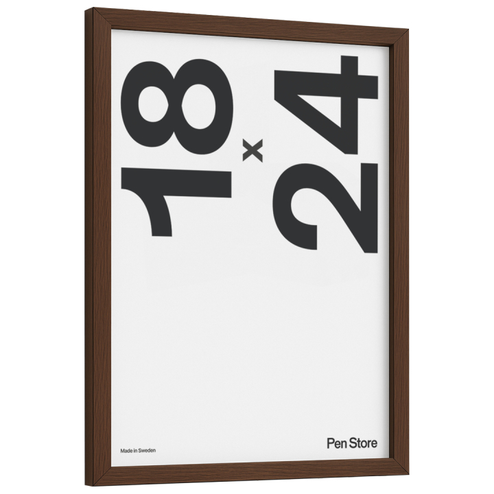 Wooden Frame Walnut Finish 18x24 cm in the group Hobby & Creativity / Organize / Frames / Walnut-coloured frames at Pen Store (135068)
