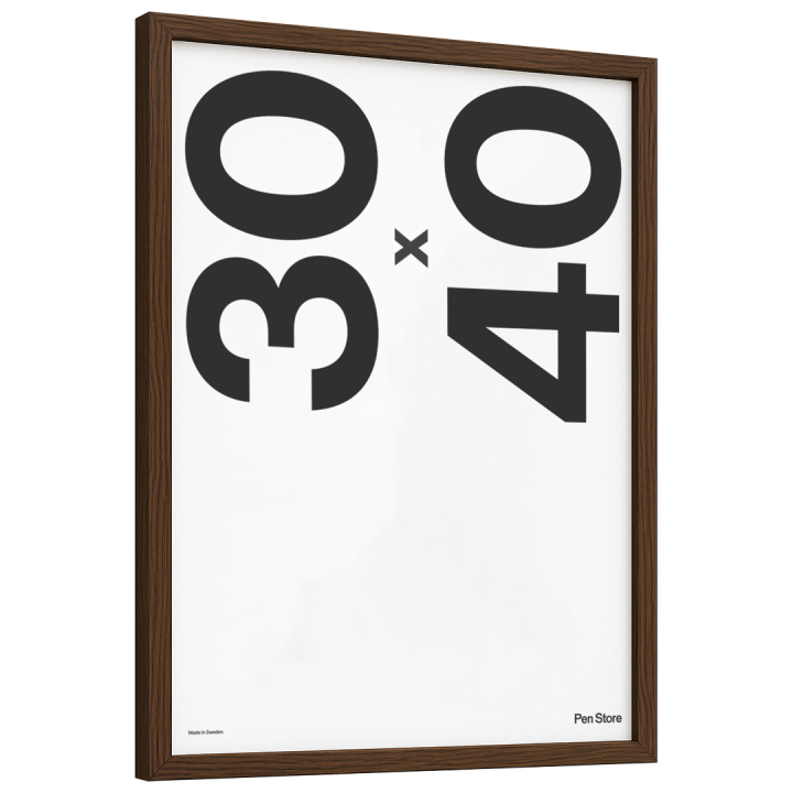 Wooden Frame Walnut Finish 30x40 cm in the group Hobby & Creativity / Organize / Frames / Walnut-coloured frames at Pen Store (135072)