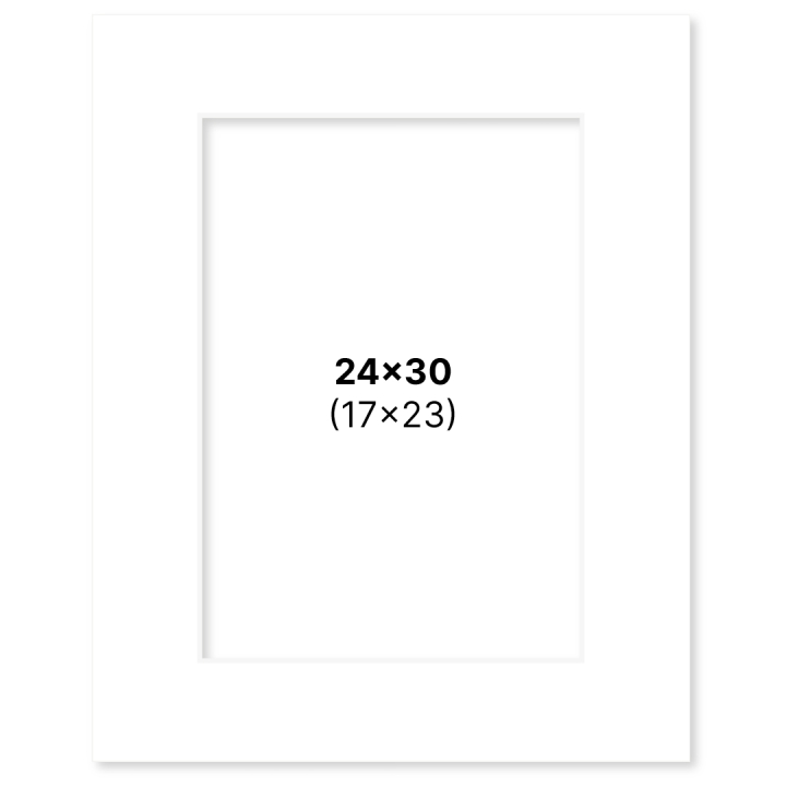 Passepartout White 24x30 cm in the group Hobby & Creativity / Organize / Frames / Matboards at Pen Store (135107)