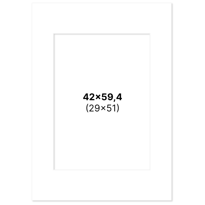 Passepartout White 42x59,4 cm A2 in the group Hobby & Creativity / Organize / Frames / Matboards at Pen Store (135111)