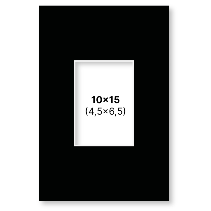 Passepartout Black 10x15 cm  in the group Hobby & Creativity / Organize / Frames / Matboards at Pen Store (135113)
